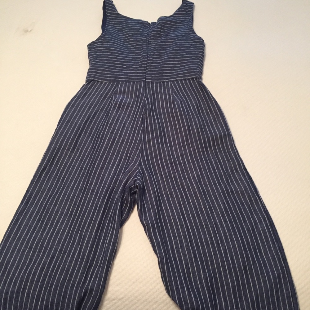 Rachel Zoe Linen Chambray Jumpsuit. size 6 - Picture 9 of 11